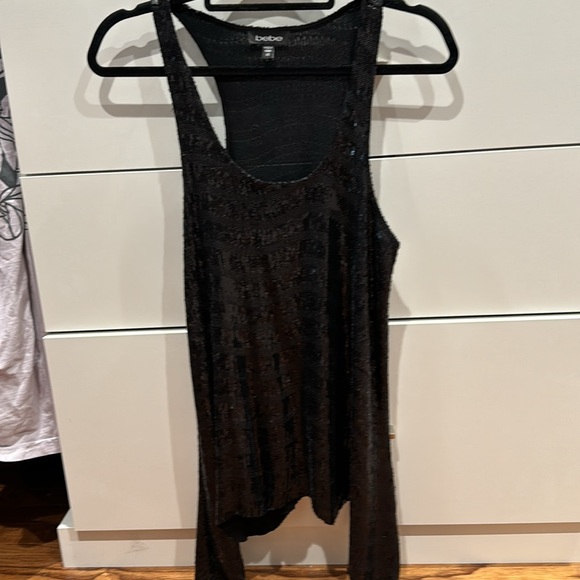 bebe Tops - Bebe razorback sequin top XS